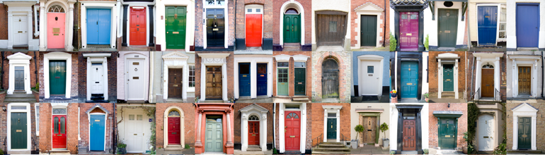 [Collage of doors]