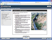 Screenshot of the web course, Storm Water Pollution